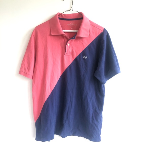 Vineyard Vines Other - Vineyard Vines Colorblock Polo Shirt Red Medium